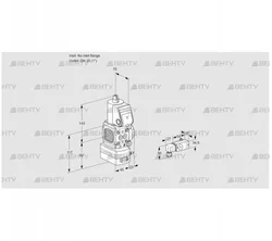 VAD1-/25R/NW-50A (88033641) Газовый клапан с регулятором давления Kromschroder