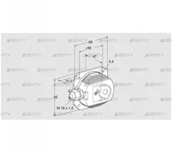 DL 3, 3K-3 (84444625) Датчик-реле давления воздуха Kromschroder