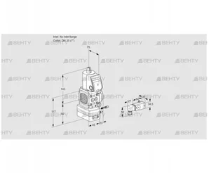 VAG1-/25R/NQAE (88030432) Газовый клапан с регулятором соотношения Kromschroder