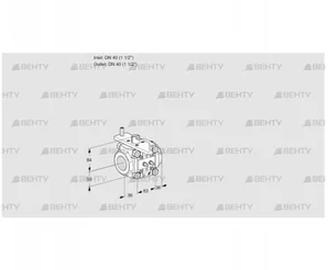 VFC340/40R05-25MMMM (88303020) Регулирующий клапан Kromschroder