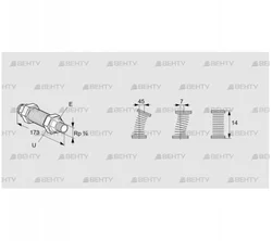 EKO 20RA (03262043) Газовый компенсатор Kromschroder