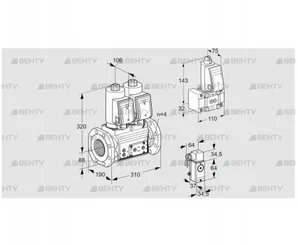 VCS7T80A05NNWSRE/3-P4/PPB- (88206562) Сдвоенный газовый клапан Kromschroder