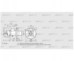 BIO 100KB-150/135-(41)E (84012126) Газовая горелка Kromschroder