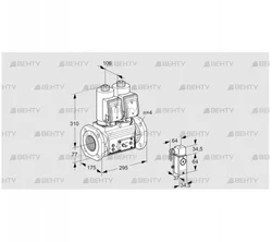 VCS6T65A05NNQSRE/2-M3/PPPP (88207402) Сдвоенный газовый клапан Kromschroder