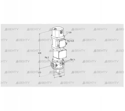 VK 50R10MXA43D (85317216) Газовый клапан с приводом Kromschroder