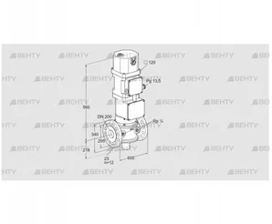 VK 200F02W6XA43 (85311084) Газовый клапан с приводом Kromschroder