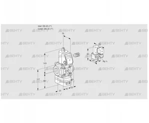 VAD125R/NW-100A (88003640) Газовый клапан с регулятором давления Kromschroder