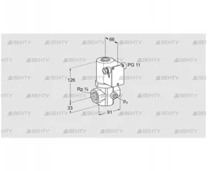 VG 20R03NT31DMVZ (85214070) Запорный газовый клапан Kromschroder