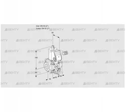 VAS3T50N/NQ (88000079) Газовый клапан Kromschroder