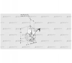 VAS115R/NW (88025915) Газовый клапан Kromschroder