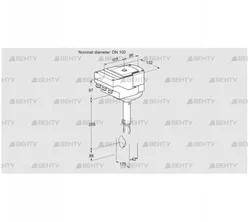 IBH100Z01A/20-07W2E (88303501) Дроссельная заслонка Kromschroder