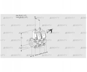 VCS2E40R/40R05NNQR3/PPPP/PPPP (88101352) Сдвоенный газовый клапан Kromschroder