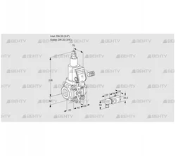 VAS120R/LWSR (88028834) Газовый клапан Kromschroder