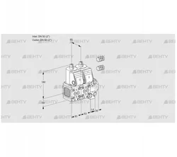 VCS3E50R/50R05FNNVWR3/PPPP/PPPP (88106067) Сдвоенный газовый клапан Kromschroder