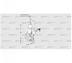 VAS120/-R/LW (88028140) Газовый клапан Kromschroder