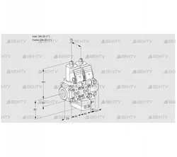 VCH1T25N/25N05NHAVQSR/PPPP/PPPP (88103873) Клапан с регулятором расхода Kromschroder