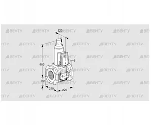 VAS8T100A05LQE/PP/PP (88202821) Газовый клапан Kromschroder