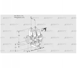 VCG2E40R/40R05NGEVWR/PPMM/PPPP (88104201) Клапан с регулятором соотношения Kromschroder