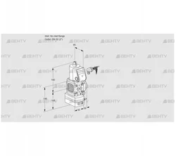 VAD3-/50R/NW-100A (88010686) Газовый клапан с регулятором давления Kromschroder