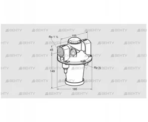 GIK 40R02-5L (03155149) Регулятор соотношения газ/воздух Kromschroder