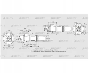 BIC 100HML-200/235-(79)E (84033139) Газовая горелка Kromschroder