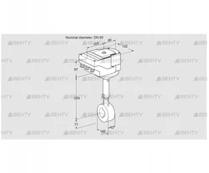 IBHS80Z01A/40A3AR10 (88301697) Дроссельная заслонка Kromschroder