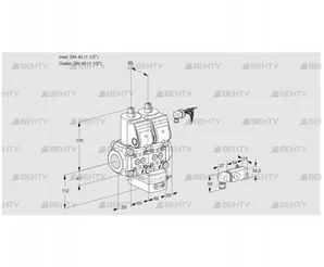 VCG2E40R/40R05NGEWR/-3PP/PPPP (88104126) Клапан с регулятором соотношения Kromschroder