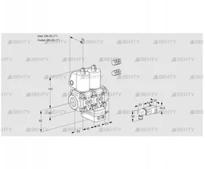 VCD1E25R/25R05ND-50WL3/PP2-/PPPP (88103552) Регулятор давления Kromschroder