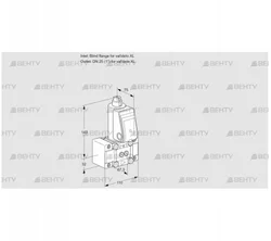 VAS1TW0/W25N/NQ (88005624) Газовый клапан Kromschroder