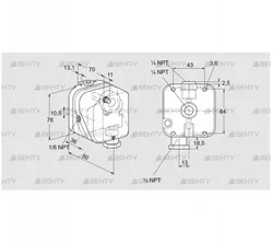 DG 150NTG-22K2 (84447983) Датчик-реле давления газа Kromschroder