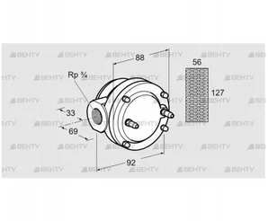 GFK 20R40-6 (81936200) Газовый фильтр Kromschroder