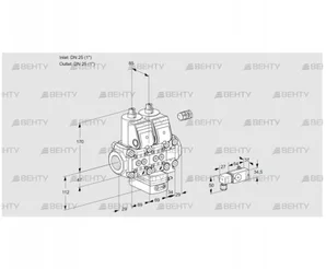 VCH2E25R/25R05NHEVWR3/2--2/PPPP (88105449) Клапан с регулятором расхода Kromschroder