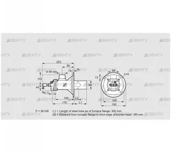 BIOA 65HB-300/185-(34)DB (84099860) Газовая горелка Kromschroder