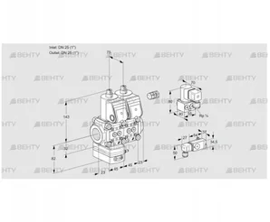 VCD1E25R/25R05D-25NWR/3-PP/PPZY (88104394) Регулятор давления Kromschroder