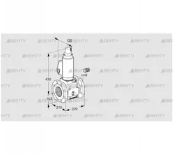 VAS8100F05LWGL3B/PP/PP (88203867) Газовый клапан Kromschroder