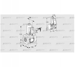 VAS665F05NWGRE/B-/PP (88205008) Газовый клапан Kromschroder