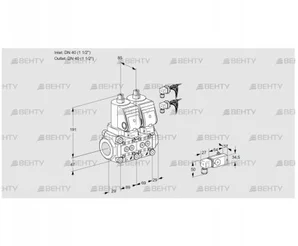 VCS2E40R/40R05NNWGR8/1--2/PPPP (88107157) Сдвоенный газовый клапан Kromschroder