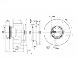 Центробежный вентилятор ebmpapst R3G355AX5690