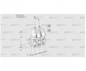 VCS2E50R/50R05NNWGR3/PPPP/PPPP (88105999) Сдвоенный газовый клапан Kromschroder