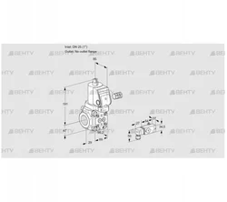 VAS225/-R/NKSR (88032886) Газовый клапан Kromschroder