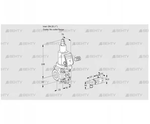 VAS125/-R/LQGR (88008231) Газовый клапан Kromschroder