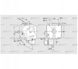 DG 10UG-6 (84447321) Датчик-реле давления газа Kromschroder