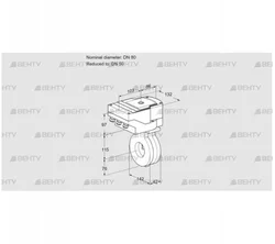 IBG80/50Z05/20-30Q3TR10 (88301549) Дроссельная заслонка Kromschroder