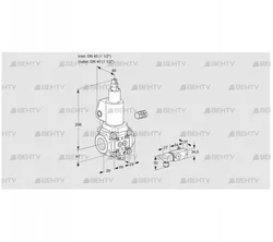 VAS240R/LWSL (88031294) Газовый клапан Kromschroder