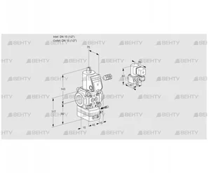 VAG115R/NQBE (88015733) Газовый клапан с регулятором соотношения Kromschroder