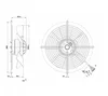 Осевой вентилятор ebmpapst S2D250BA0201