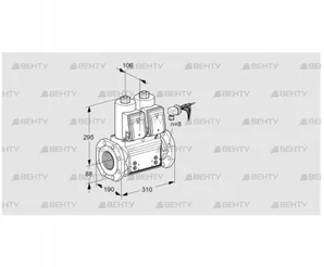 VCS780F05NNKRB/PPPP/PPPP (88206623) Сдвоенный газовый клапан Kromschroder