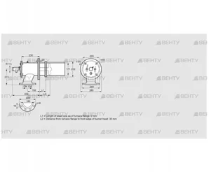 ZIC 165RB-0/35-(17)D (84246516) Газовая горелка Kromschroder