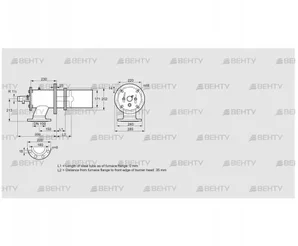 ZIC 165HLR-0/35-(45)D (84246710) Газовая горелка Kromschroder