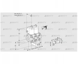 VCD1E25R/25R05ND-100WL/-3PP/4-PP (88103491) Регулятор давления Kromschroder